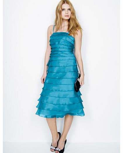 Teatro Organza Tiered Prom Dress