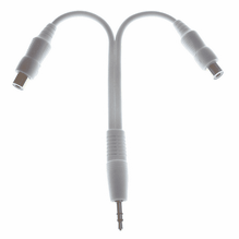 Techfocus 3.5mm Stereo Jack Plug to 2 RCA Socket Y Cable