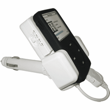 Techfocus iPod 3 in 1 FM Transmitter- Car Charger & Holder