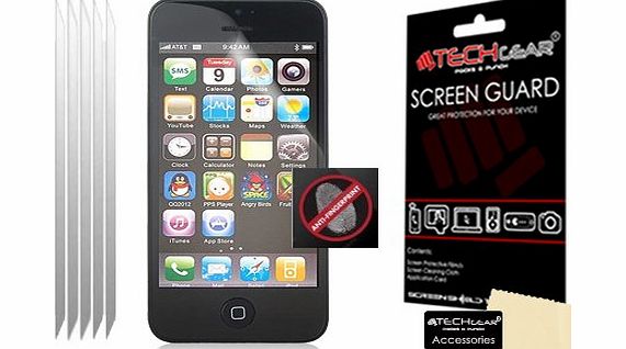 TECHGEAR  Matte/Anti Glare LCD Screen Protector for Apple iPhone 5S/5C/5 (Pack of 5)