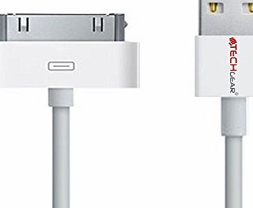 TECHGEAR USB Cable for Apple iPod Nano, iPod Touch, iPod Classic, iPod Video amp; iPhone 3G 3Gs 4 4s amp; iPad 1 2 3 amp; others with 30 Pin Connectors - iPod iPad and iPhone USB charging and sync
