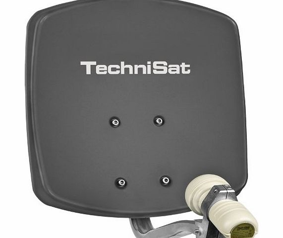 TechniSat  Digidish 33 Satellite Dish 33cm with Mounting and Single LNB - Grey