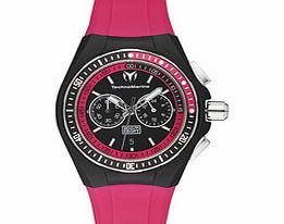 TechnoMarine Cruise Sport black and pink watch 45mm