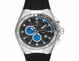 Cruise steel black and blue watch 45mm
