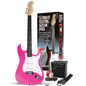 Rockburn Electric Guitar Pack in Pink