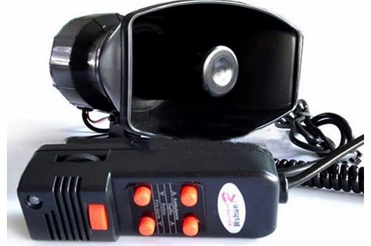 Techtick CAR Amplifier Alarm 12v Pa Speaker System Mic 5 Sound New
