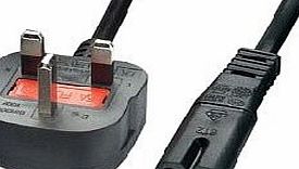 TechWareGames 3M Metre Figure of 8 Mains Cable / Power UK Lead Plug Cord IEC C7