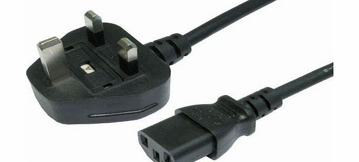 TechWareGames 5m Power Mains Pc LCD TV Kettle Cable Lead 3 Pin IEC