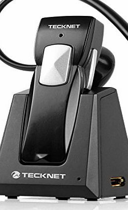 TeckNet G910 Wireless Bluetooth 3.0 Stereo Headset / Headphone with Charging Dock and Microphone Hands Free 