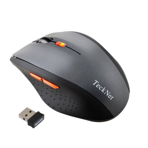 M002 Nano Wireless Mouse,6 Buttons,18 Month Battery Life,2000 DPI 3 Adjustment Levels-Grey