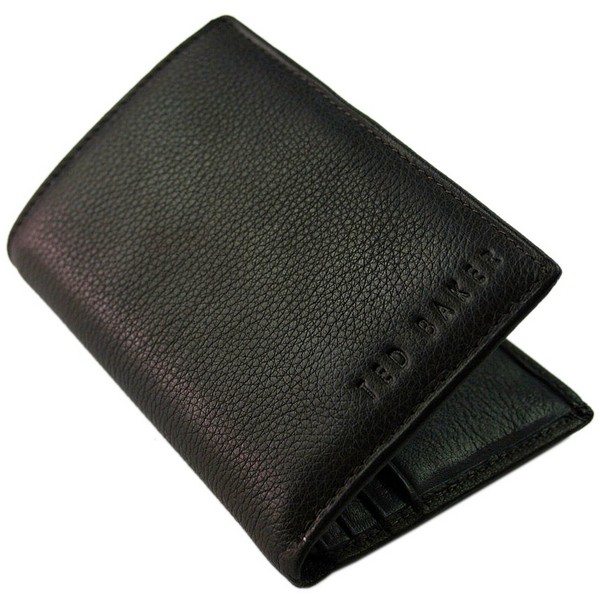 Brown Tealeev Mini Card Note Wallet by