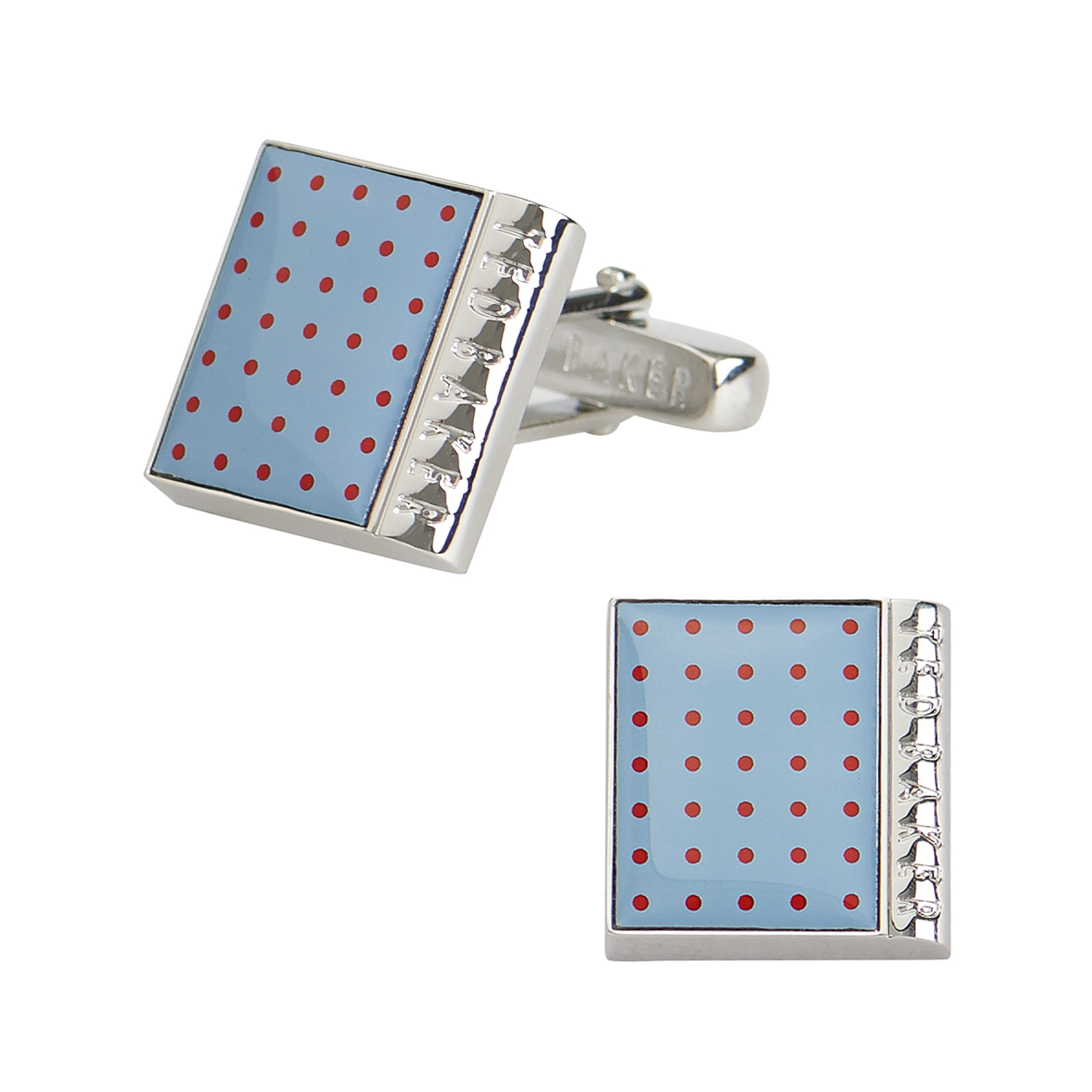 Ted Baker Cream Mr Spot Cube Cufflinks