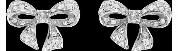 Crystal Bow Earrings TBJ183-01-02