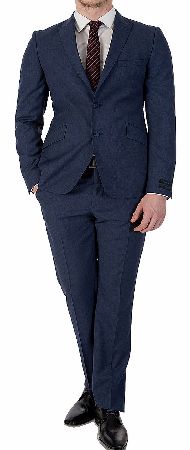 Ted Baker Endurance Galaks Wool Suit Blue