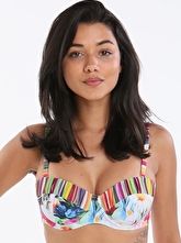 Ted Baker, 1295[^]271016 Floral Swirl Padded Bikini Top - Multi
