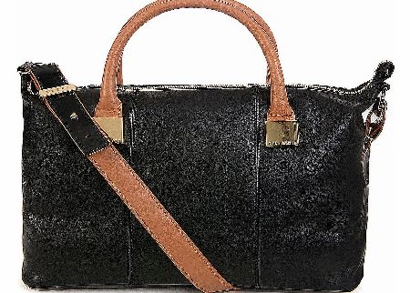 Ted Baker Frimlor Metal Leather Tote Bag Black