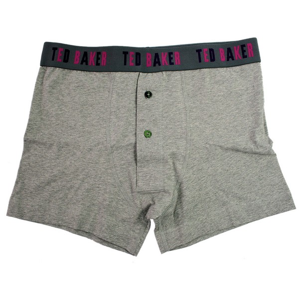 Ted Baker Grey Percie Fly Fronted Boxers by