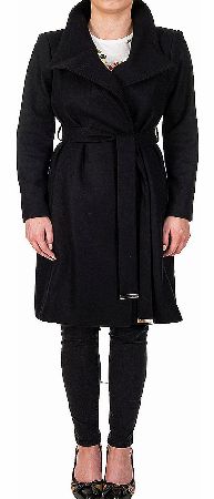 Ted Baker Nevia Belt Wrap Coat Black