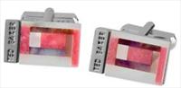 Ted Baker Pink Bowers Inserted Shell Cufflinks by