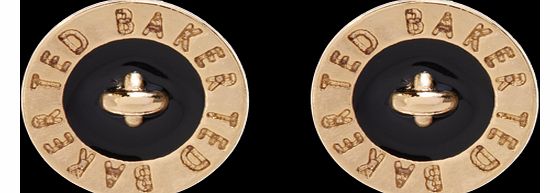 Ted Baker Tempany Black Enamel Stud Earrings