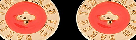 Ted Baker Tempany Enamel Button Earrings