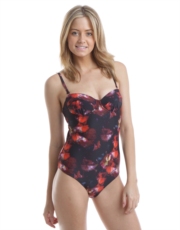 Ted Baker Winter Sweet Pea Kalid Underwired Swimsuit - Black