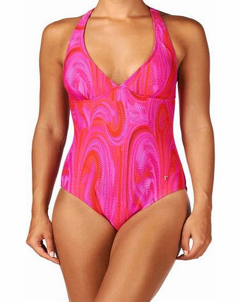 Ted Baker Womens Ted Baker Aalis Swimsuit - Deep Pink