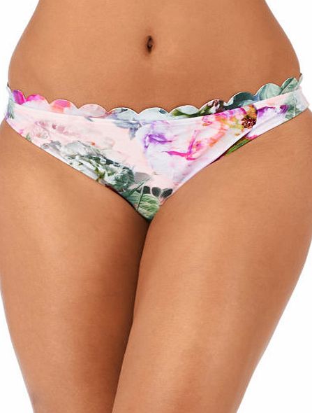 Ted Baker Womens Ted Baker Peony Scully Print Scalloped