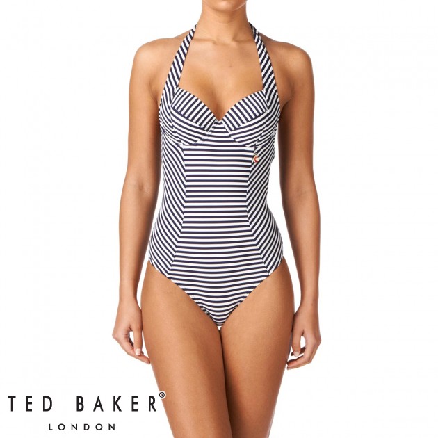Ted Baker Womens Ted Baker Seaside Stripe Bryont Swimsuit