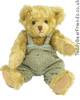 Teddy Hermann Jointed Bear in dungarees
