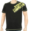 Teddy Smith Black T-Shirt with Green Logo