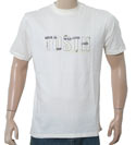 Teddy Smith Cream T-Shirt with Logo