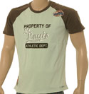 Mint and Brown T-Shirt