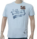 Teddy Smith Pale Blue T-Shirt with Blue Logo