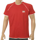 Teddy Smith Red with White T-Shirt