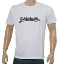 Teddy Smith White T-Shirt with Navy Logo