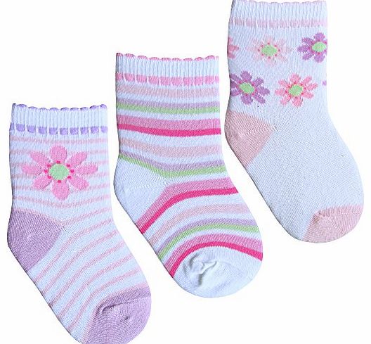 TeddyTs Baby Girls Cotton Rich Floral Flowers 