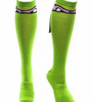 High Socks with Ribbon Donatello Mask
