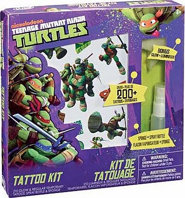 Teenage Mutant Ninja Turtles Tattoo Kit