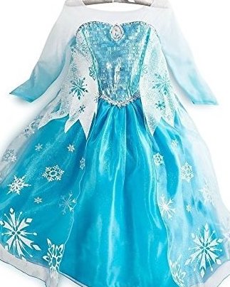 Disneys Frozen Princess Elsa Girls Costume Dress 2-7x (120CM, F029)