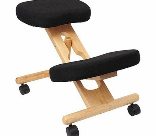 Teknik Wooden Kneeling Chair - Ergonomic Posture Chair Charcoal