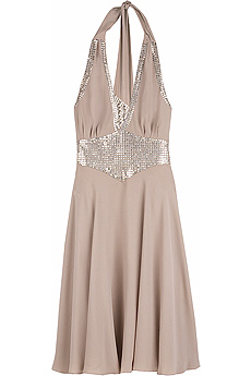 Temperley London Exclusive Sapphire halter dress