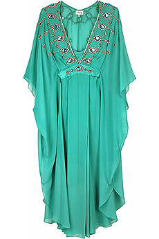 Temperley London Starlight Evita short kaftan