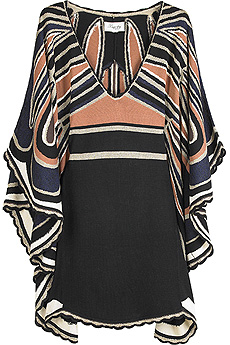 Temperley London Zulu butterfly knitted poncho
