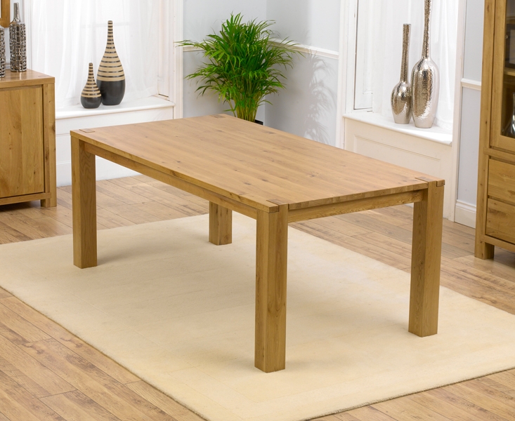 tempo Solid Oak Dining Table - 195cm