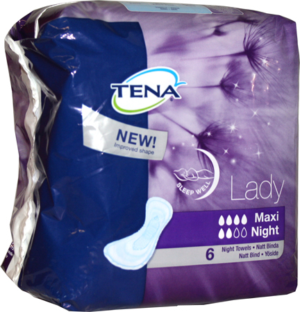 Tena Lady Towels Maxi Night 6