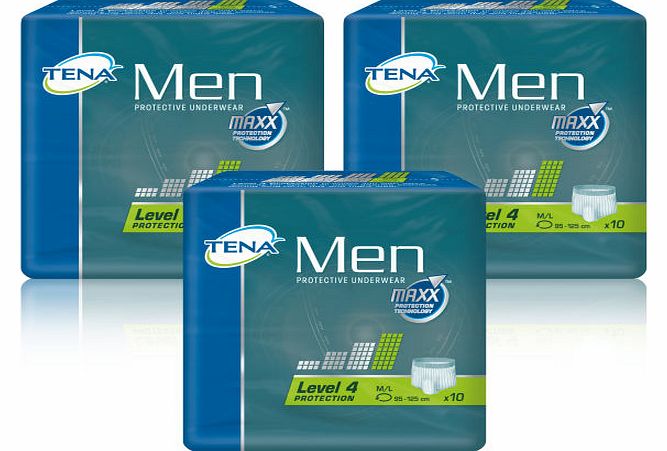 Tena MEN Protective Underwear Level 4 Triple Pack