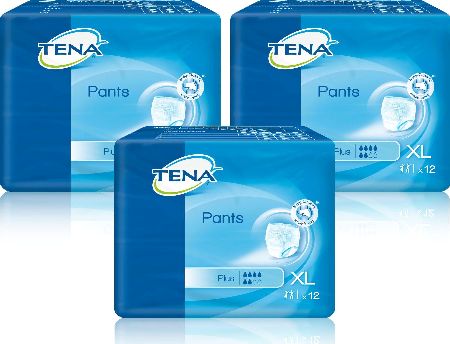 Tena, 2102[^]0076380 Pants Plus Extra Large - 36 Pairs