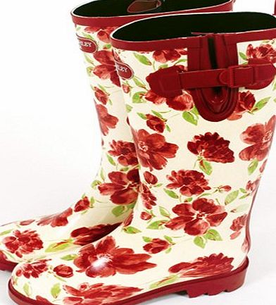 Tenax Laura Ashley Cressida Patterened Ladies Rubber Wellington. Size 7
