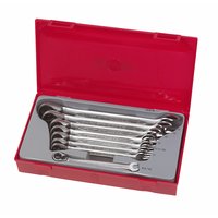 TENG TOOLS Teng Metric Ratcheting Combi Spanner Set 8Pc